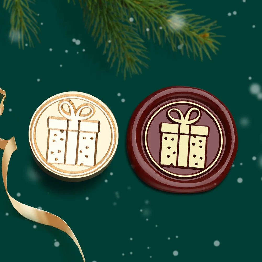 Christmas Series Wax Seal Stamps Vintage Merry Christmas Tree Snowflake Head For DIY Festival Gift Wrapping Cards Scrapbooking