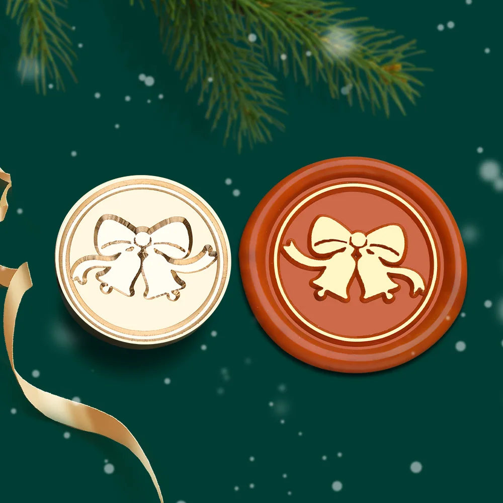 Christmas Series Wax Seal Stamps Vintage Merry Christmas Tree Snowflake Head For DIY Festival Gift Wrapping Cards Scrapbooking