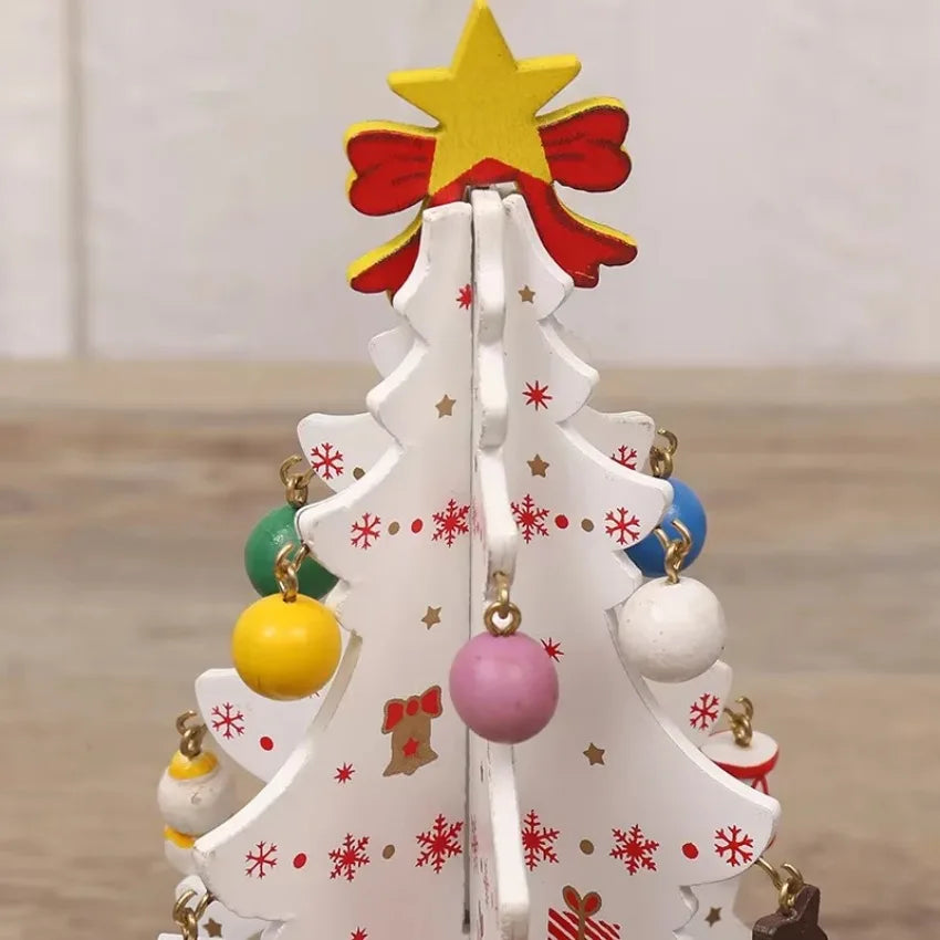 Wooden Christmas Tree Decorations Christmas Ornaments Home Desktop Party Christmas Decor Christmas New Year Children's Gifts