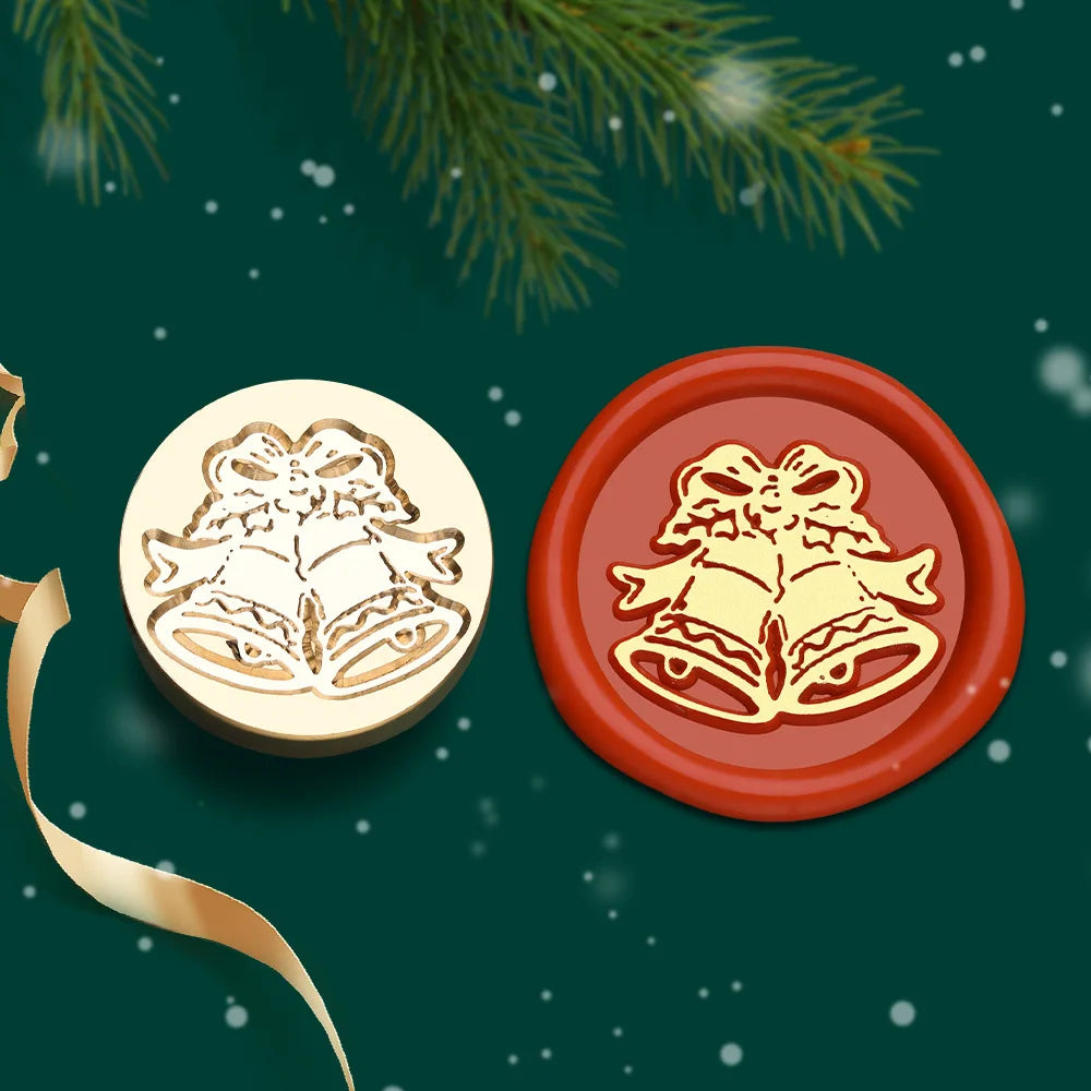 Christmas Series Wax Seal Stamps Vintage Merry Christmas Tree Snowflake Head For DIY Festival Gift Wrapping Cards Scrapbooking