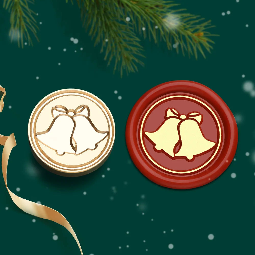 Christmas Series Wax Seal Stamps Vintage Merry Christmas Tree Snowflake Head For DIY Festival Gift Wrapping Cards Scrapbooking