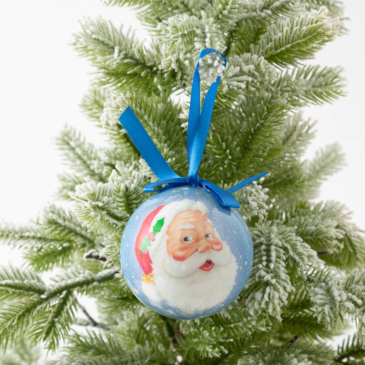 8cm 1pc Christmas Ball Decoration Xmas Tree Ornaments Pendant Elk Santa Snowman Pattern Hanging Balls Home New Year Gift Navidad