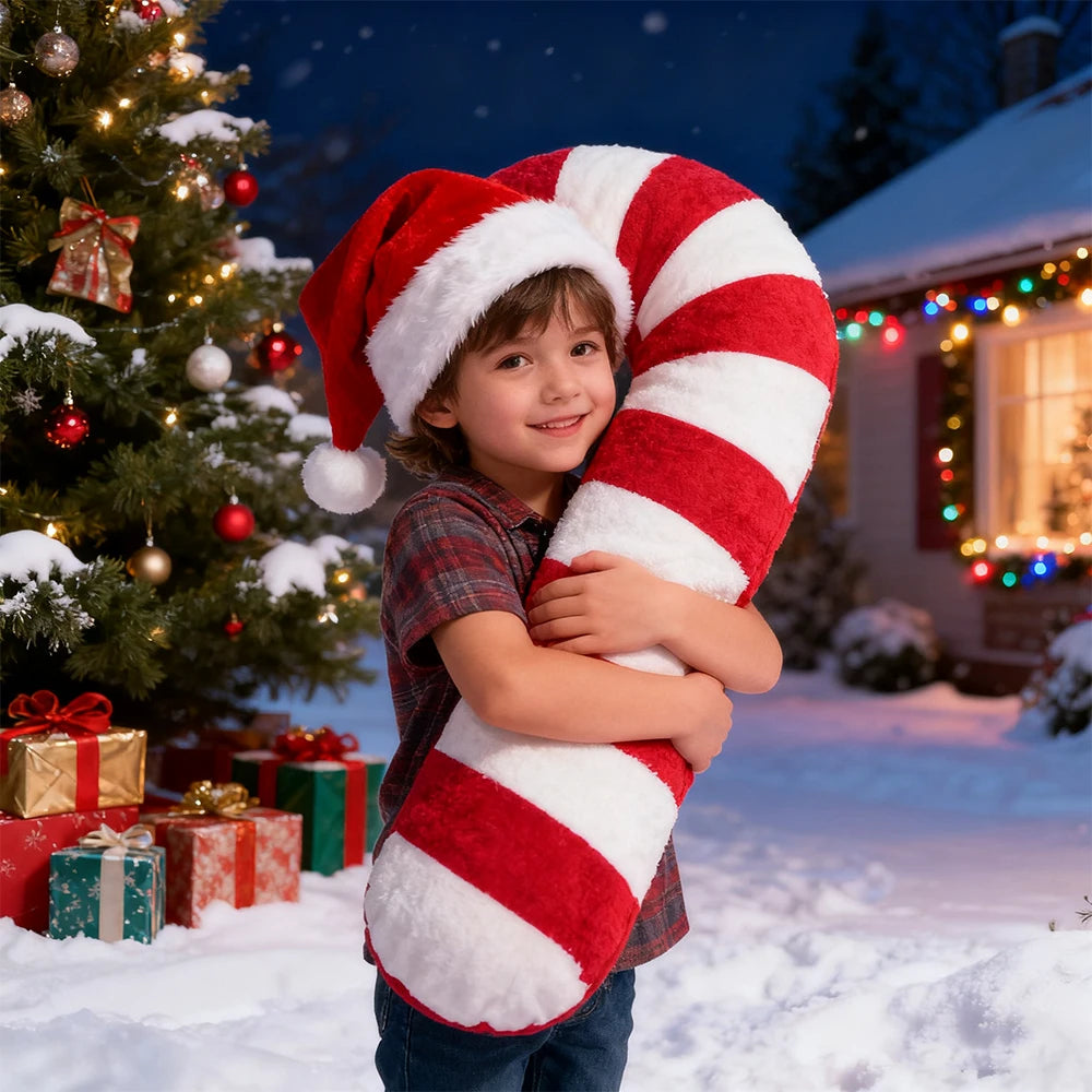 45cm Christmas CYNTHIA ROWLEY Throw Pillow Soft Christmas Candy Walking Sticks Plush Toys for Kids Christmas Gifts Room Decor